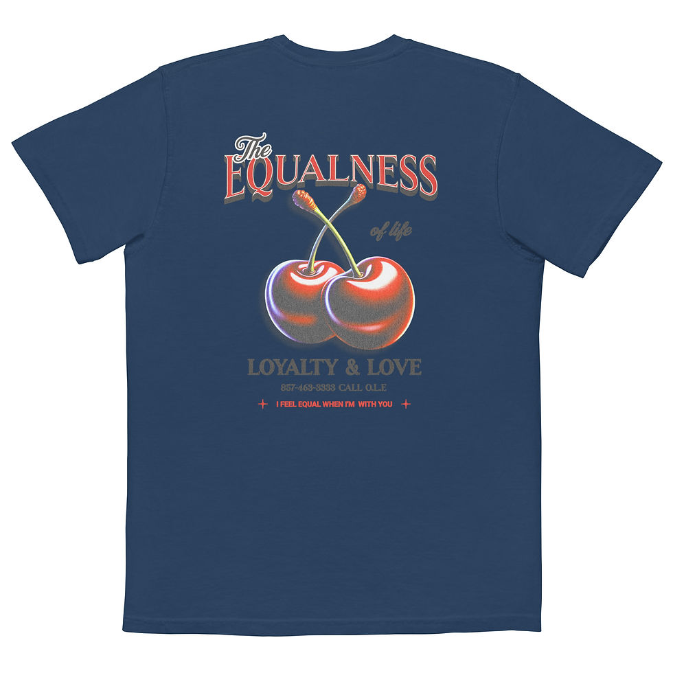 Thumbnail: Cherry Unisex garment-dyed pocket t-shirt