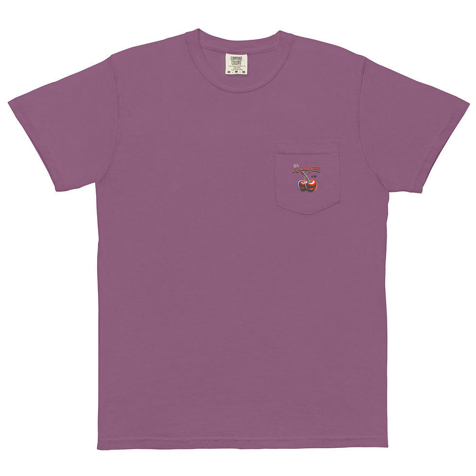 Thumbnail: Cherry Unisex garment-dyed pocket t-shirt