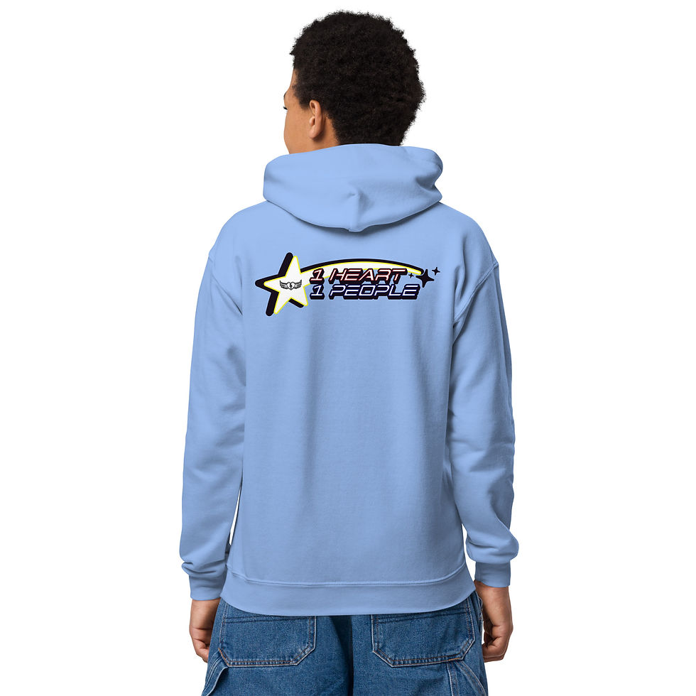 Thumbnail: 1 heart Youth heavy blend hoodie