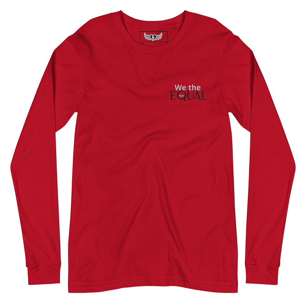 Thumbnail: Embroidered We the EQUAL Unisex Long Sleeve Tee