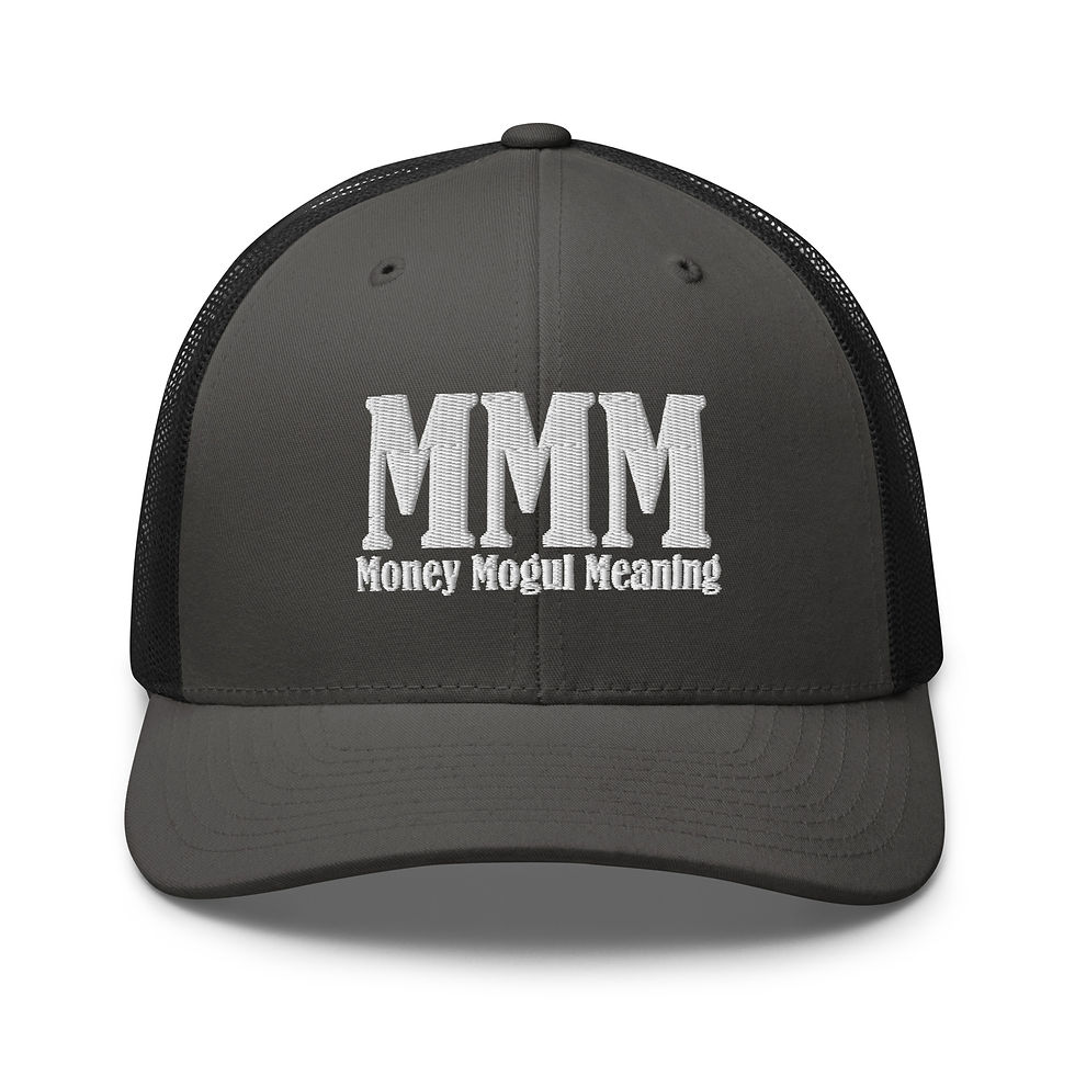 Thumbnail: Embroidered Money Mogul Meaning Trucker Cap