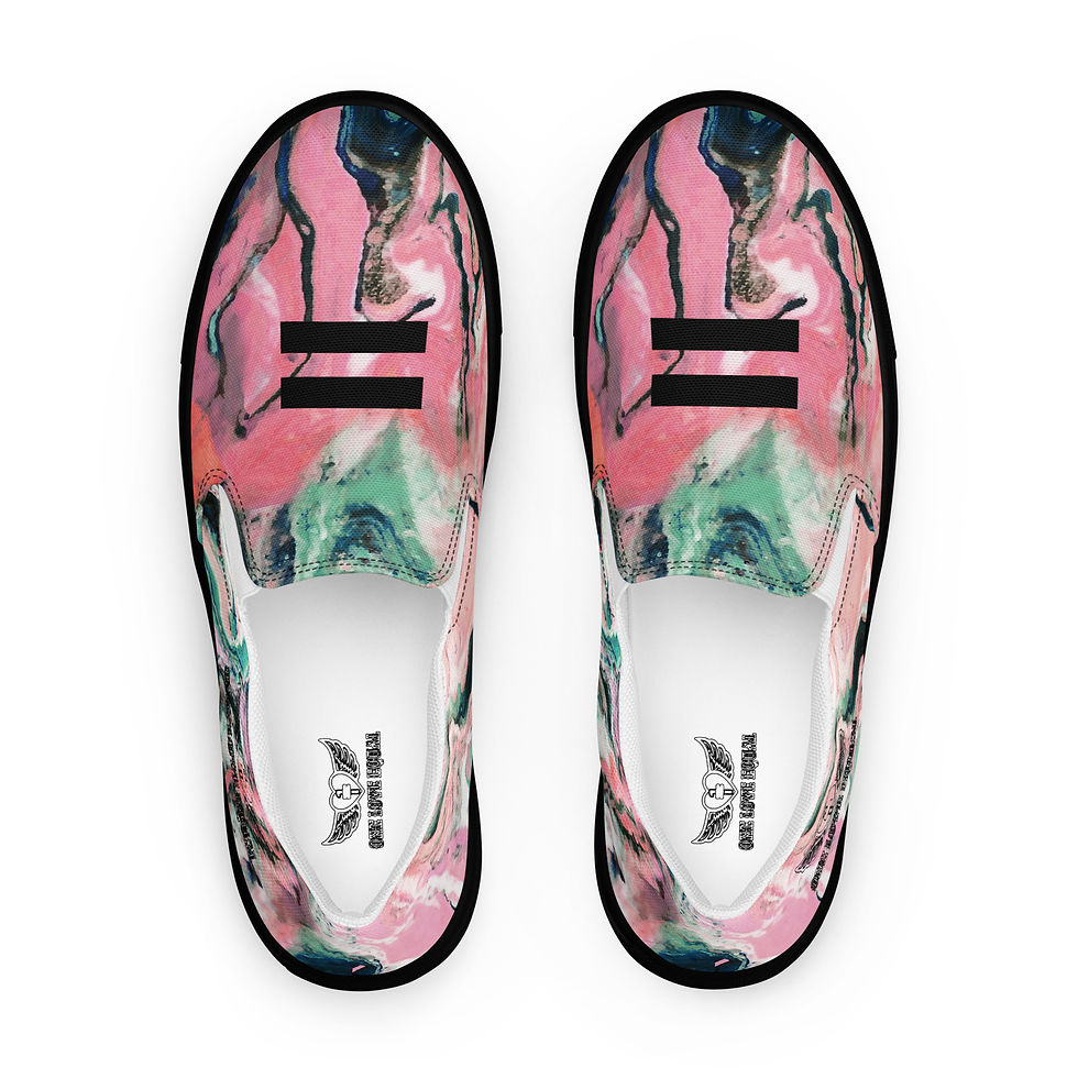 Thumbnail: Equal = Men’s slip-on canvas shoes