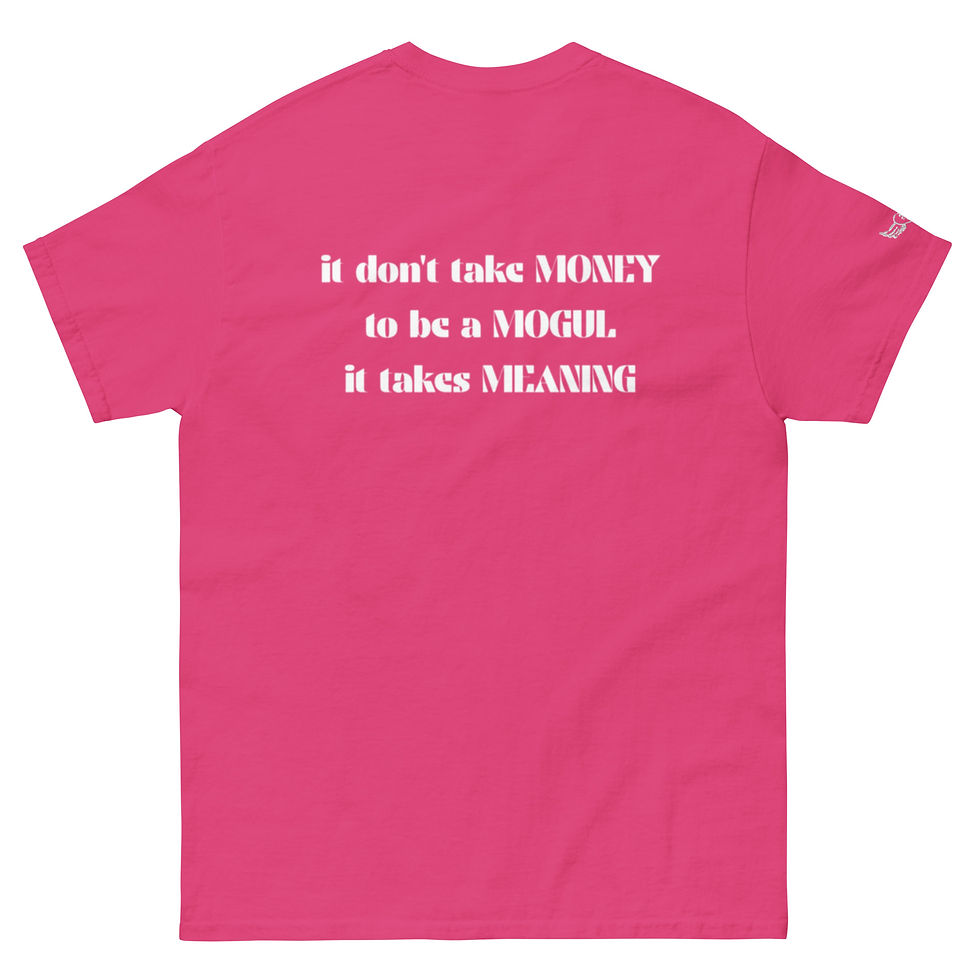 Thumbnail: Embroidered Money Mogul Meaning Unisex classic tee