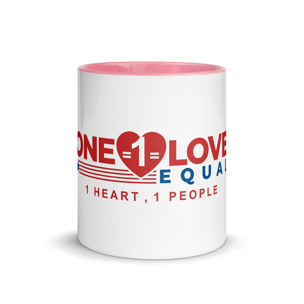 Thumbnail: 1 heart, 1 people Mug with Color Inside