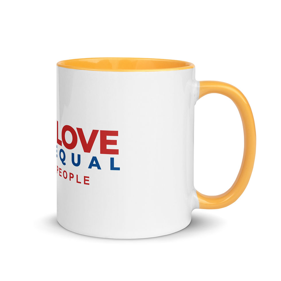 Thumbnail: 1 heart, 1 people Mug with Color Inside