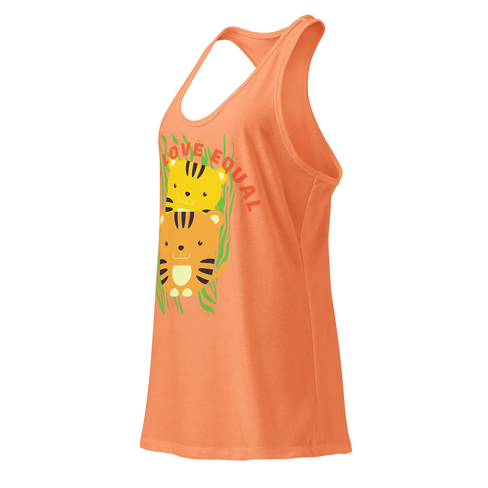 Thumbnail: Oneloveequal Women’s fitted racerback tank top