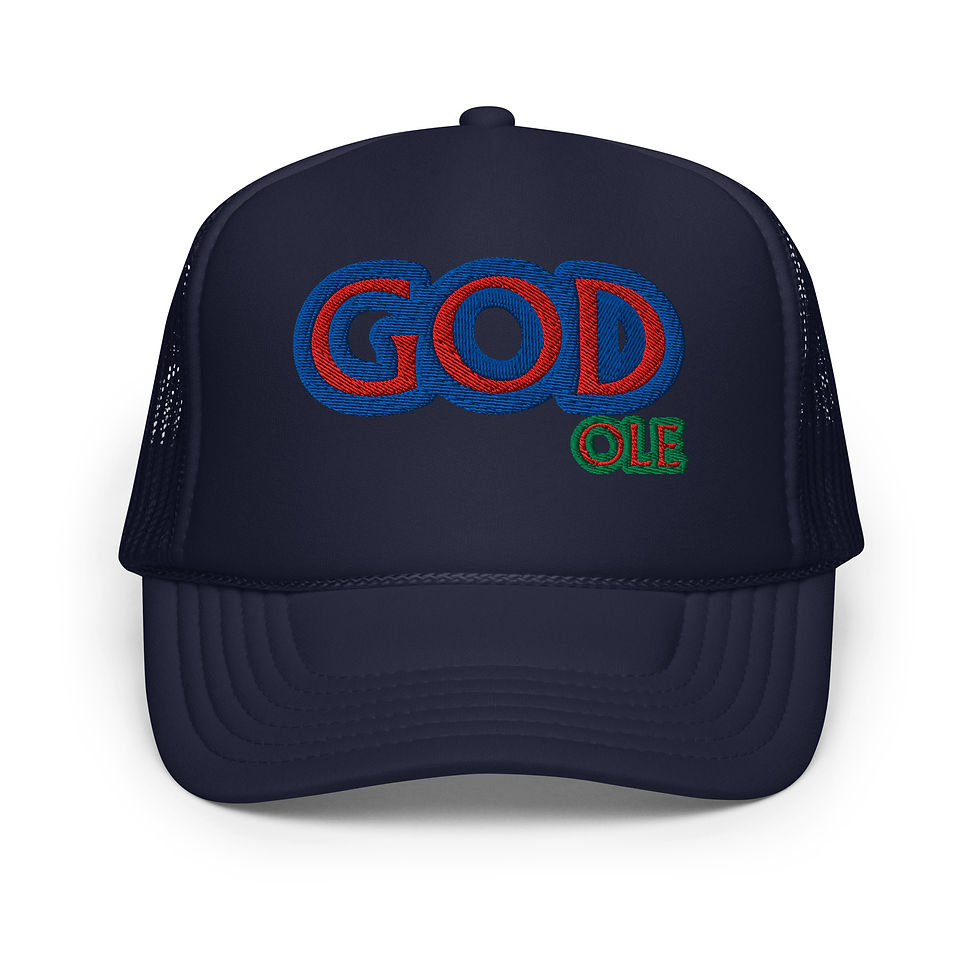 Thumbnail: Embroidered GOD Foam trucker hat