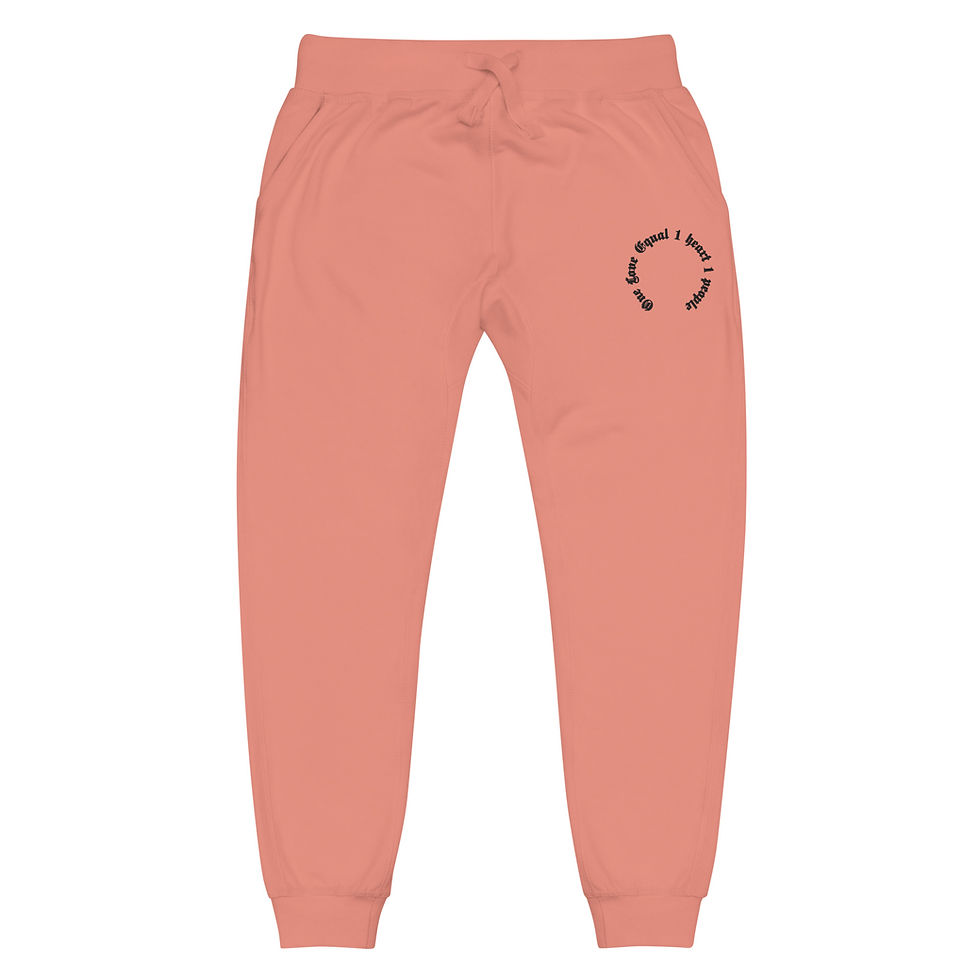 Thumbnail: One love equal embroidered Unisex fleece sweatpants