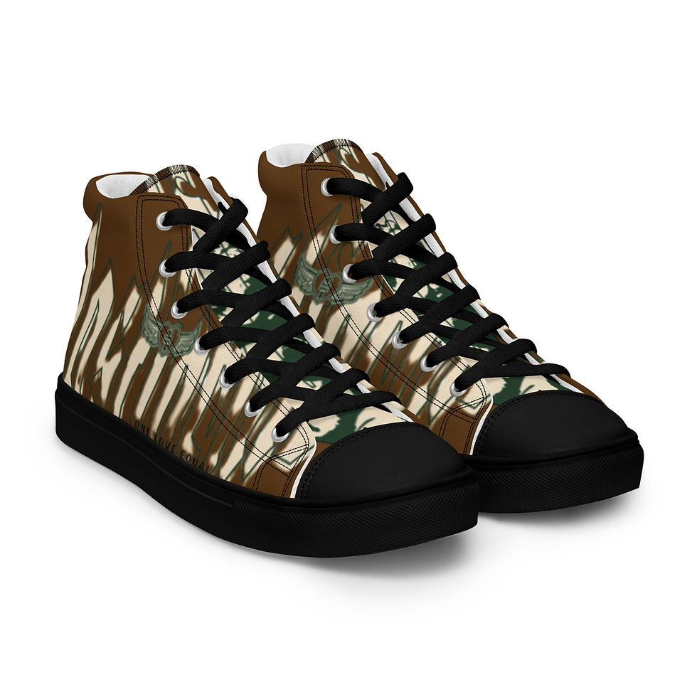 Thumbnail: One Love Equal Men’s high top canvas shoes