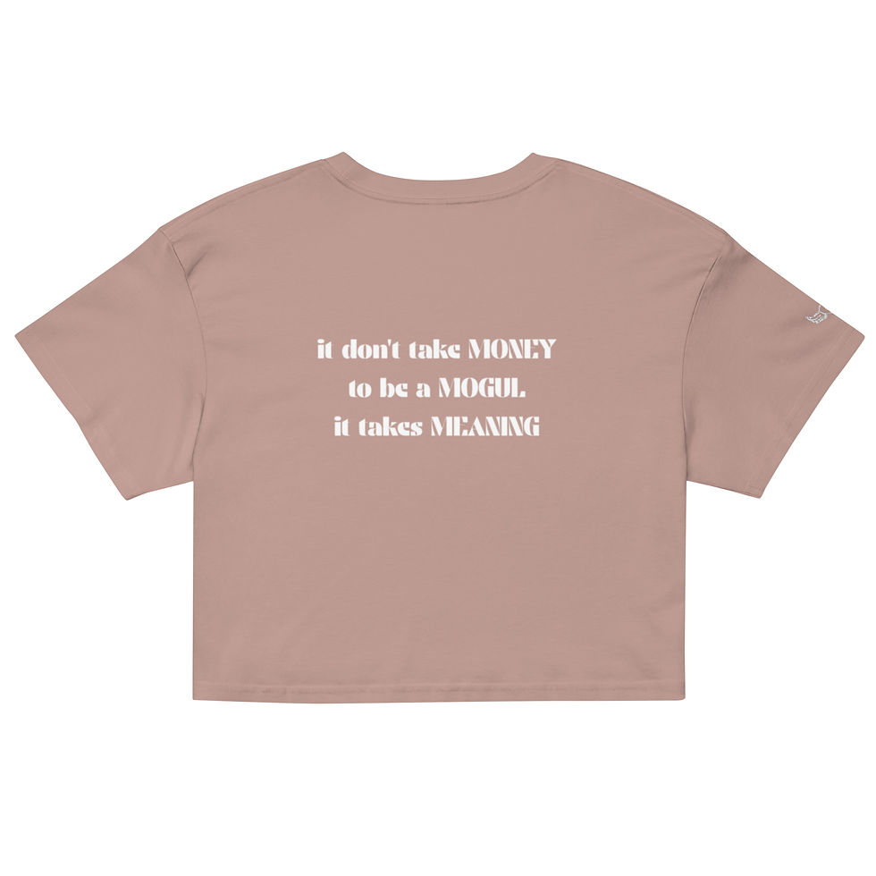 Thumbnail: Embroidered Money Mogul Meaning Women’s crop top