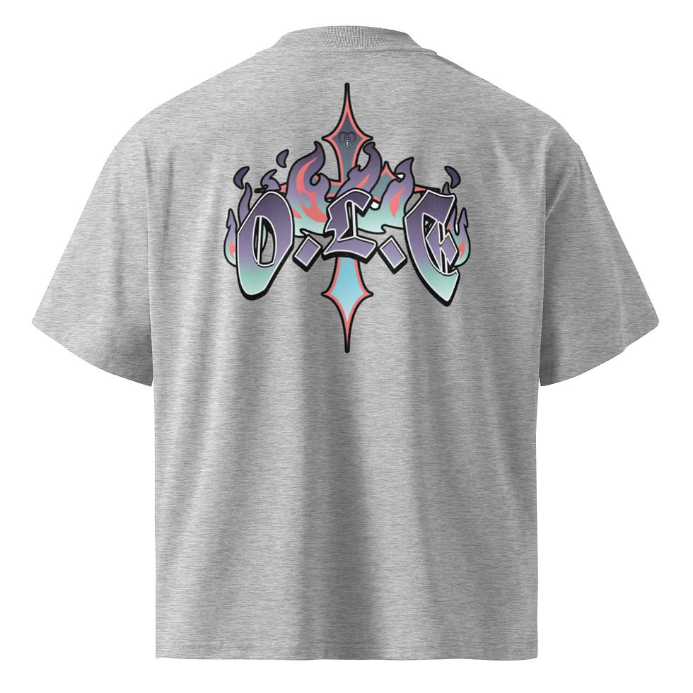 Thumbnail: OLE Unisex organic oversized high neck t-shirt
