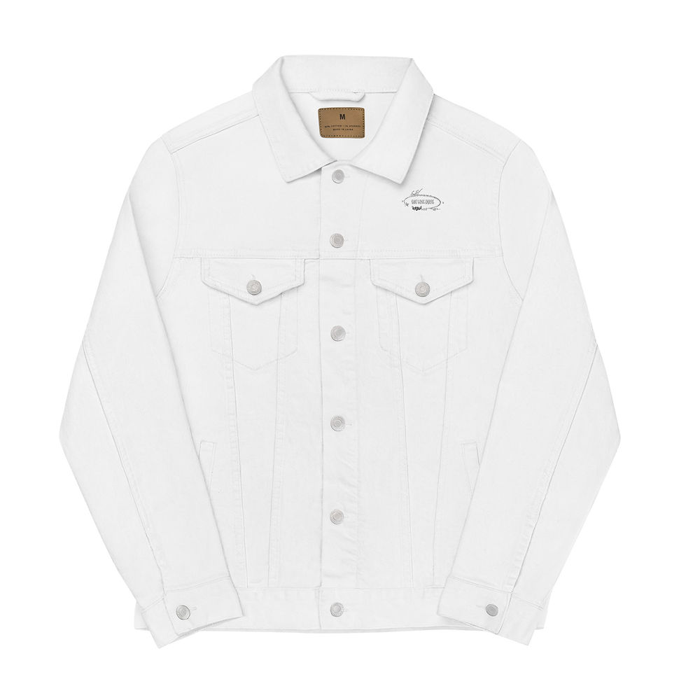 Thumbnail: Oneloveequal embroidered Unisex denim jacket