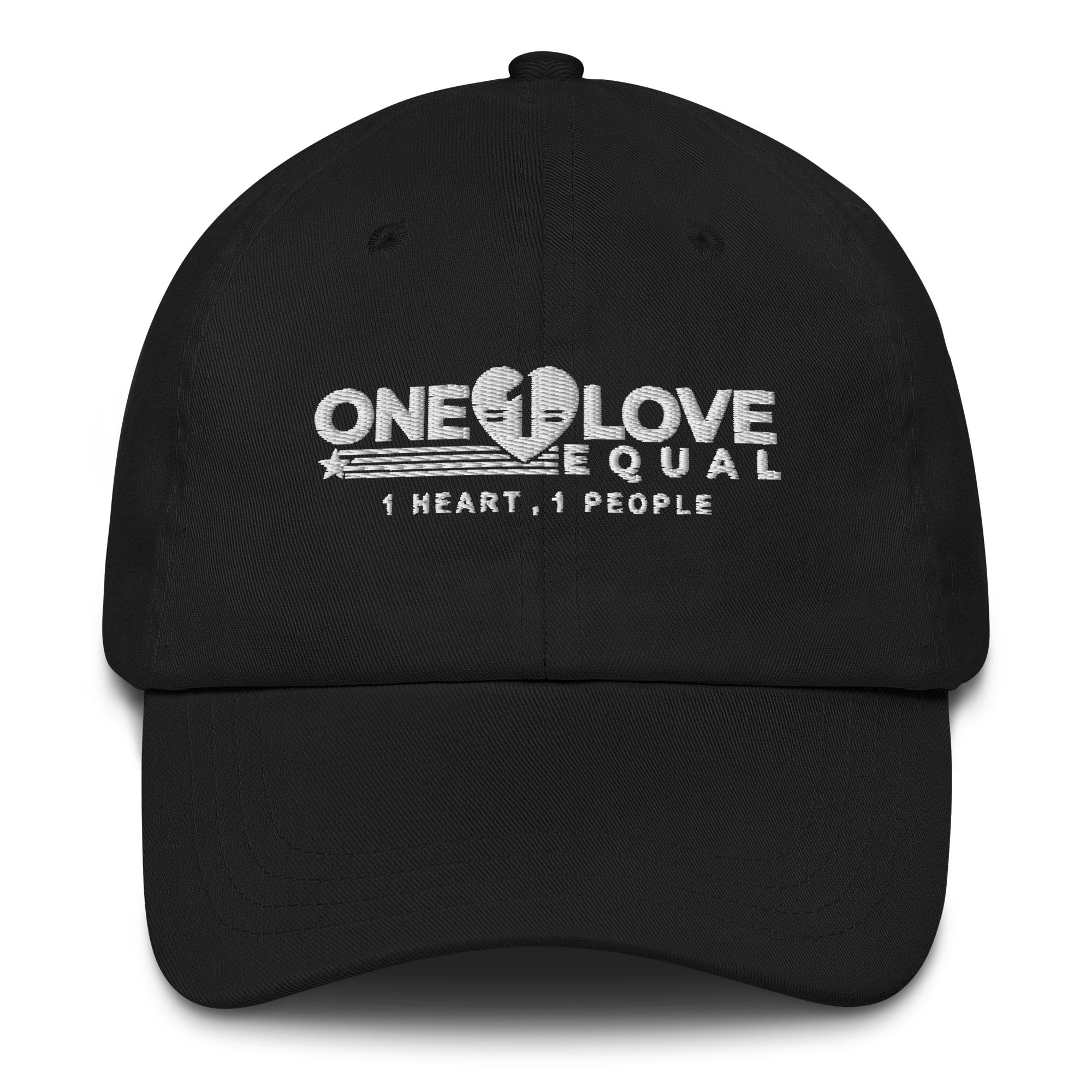 Embroidered 1 heart, 1 people Embroidered 1 heart, 1 people Dad hat