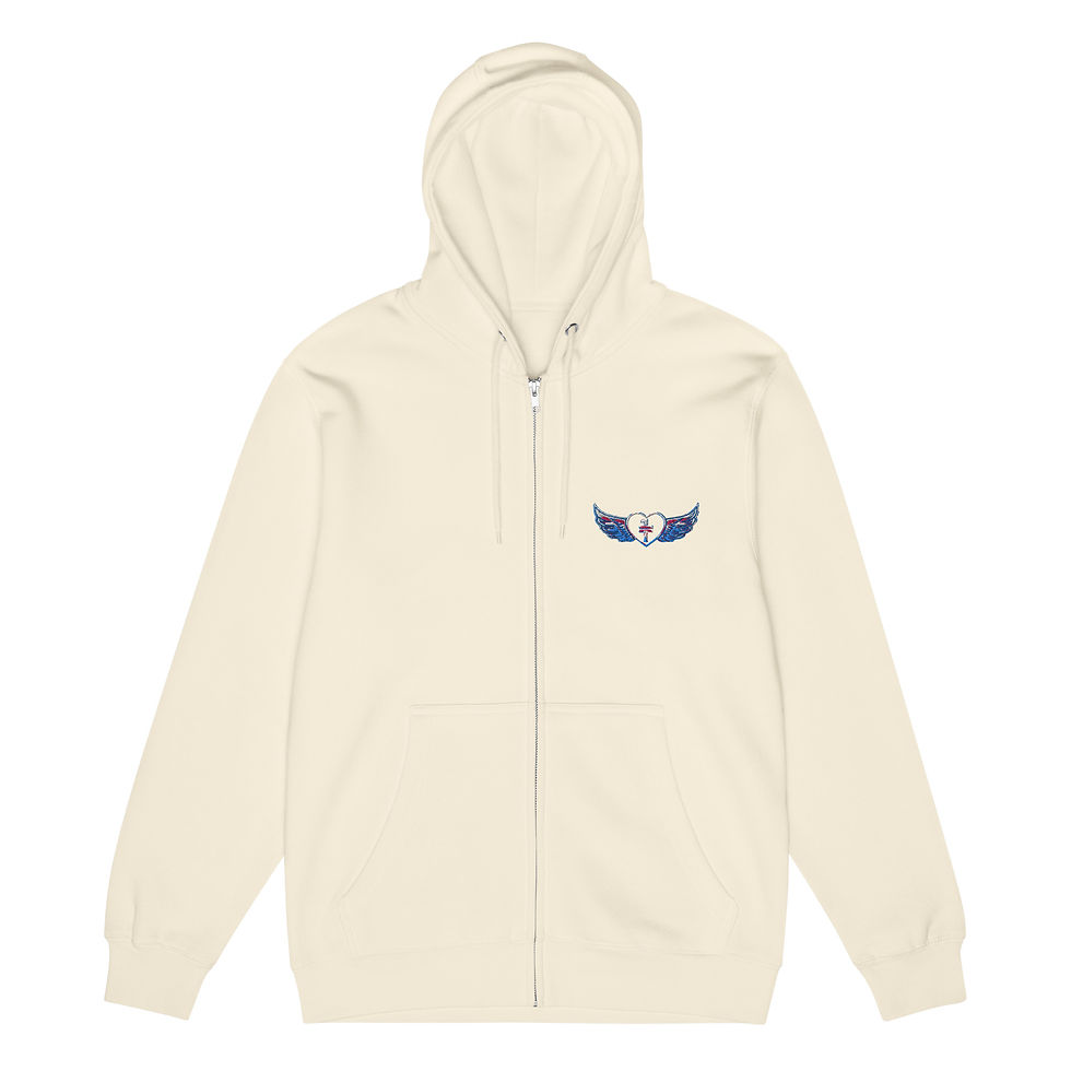 Thumbnail: embroidered One love equal Premium full zip hoodie