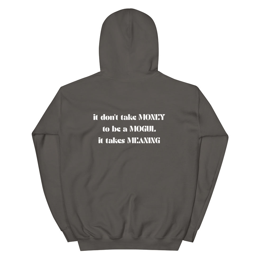Thumbnail: Embroidered Money Mogul Meaning Unisex Hoodie