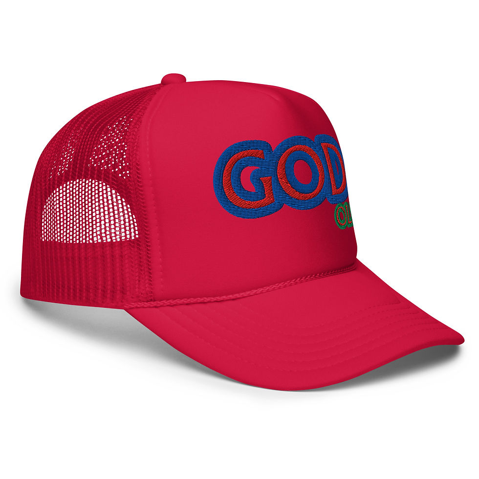 Thumbnail: Embroidered GOD Foam trucker hat