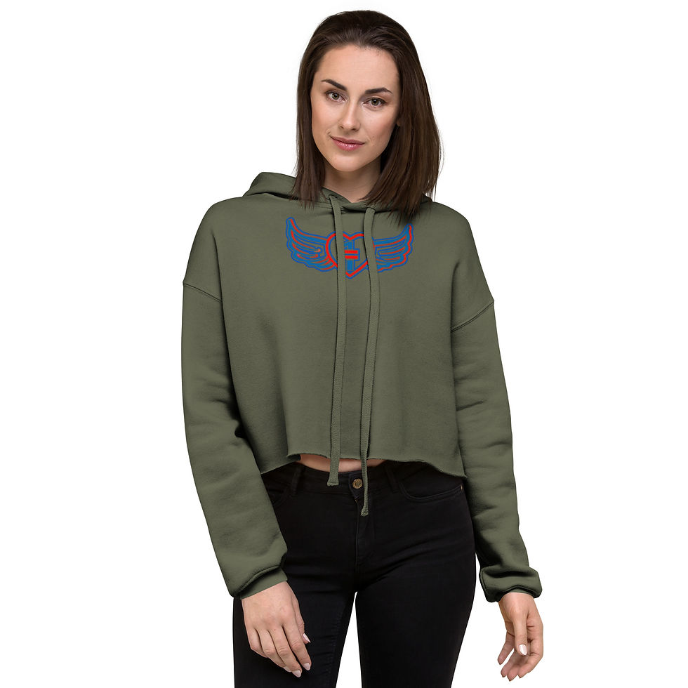 Thumbnail: One love equal logo Crop Hoodie