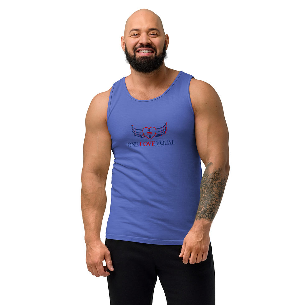 Thumbnail: One love equal Unisex garment-dyed tank top
