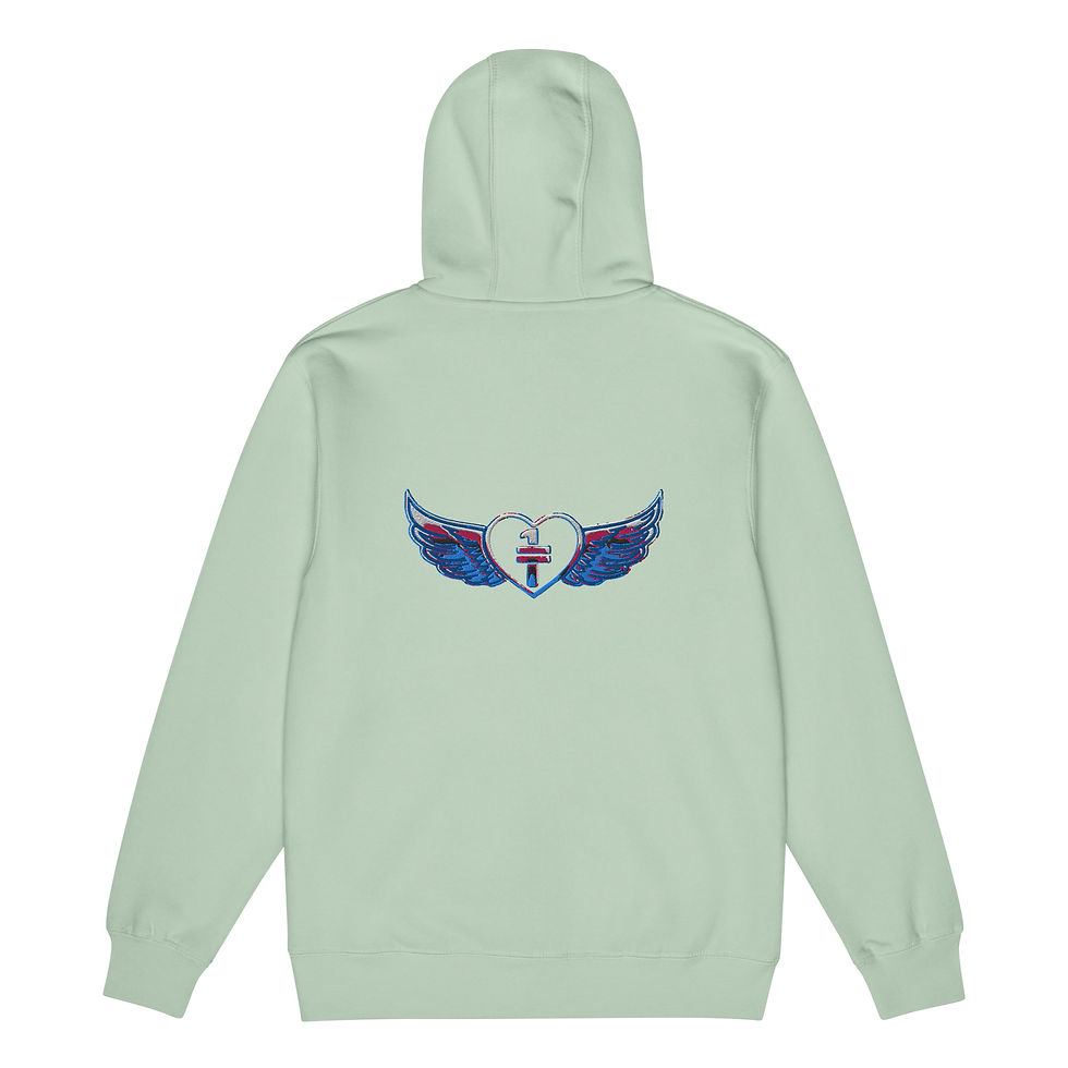 Thumbnail: embroidered One love equal Premium full zip hoodie