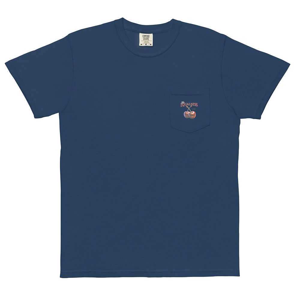 Thumbnail: Cherry Unisex garment-dyed pocket t-shirt