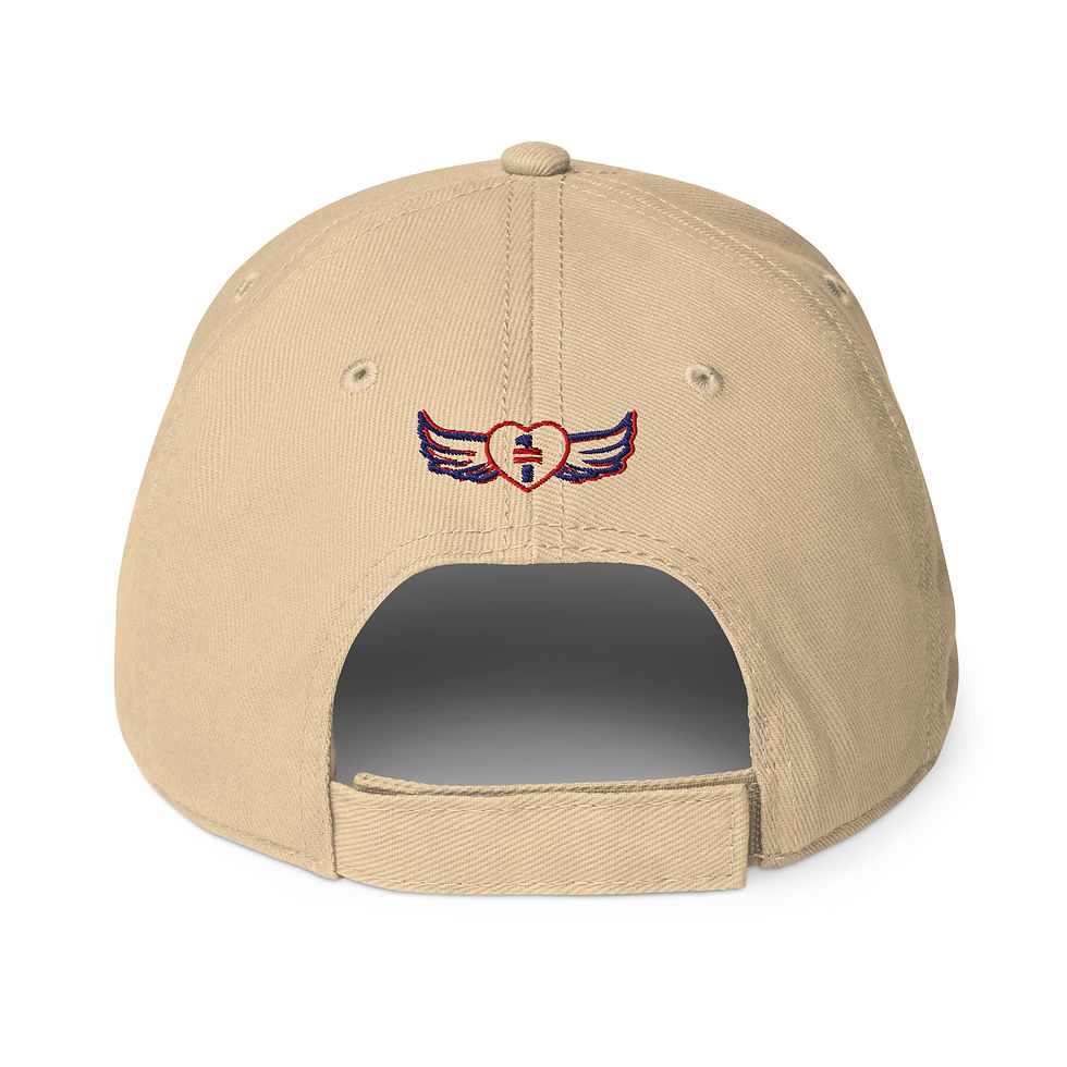 Thumbnail: embroidered 1 heart, 1 people Low-profile baseball cap
