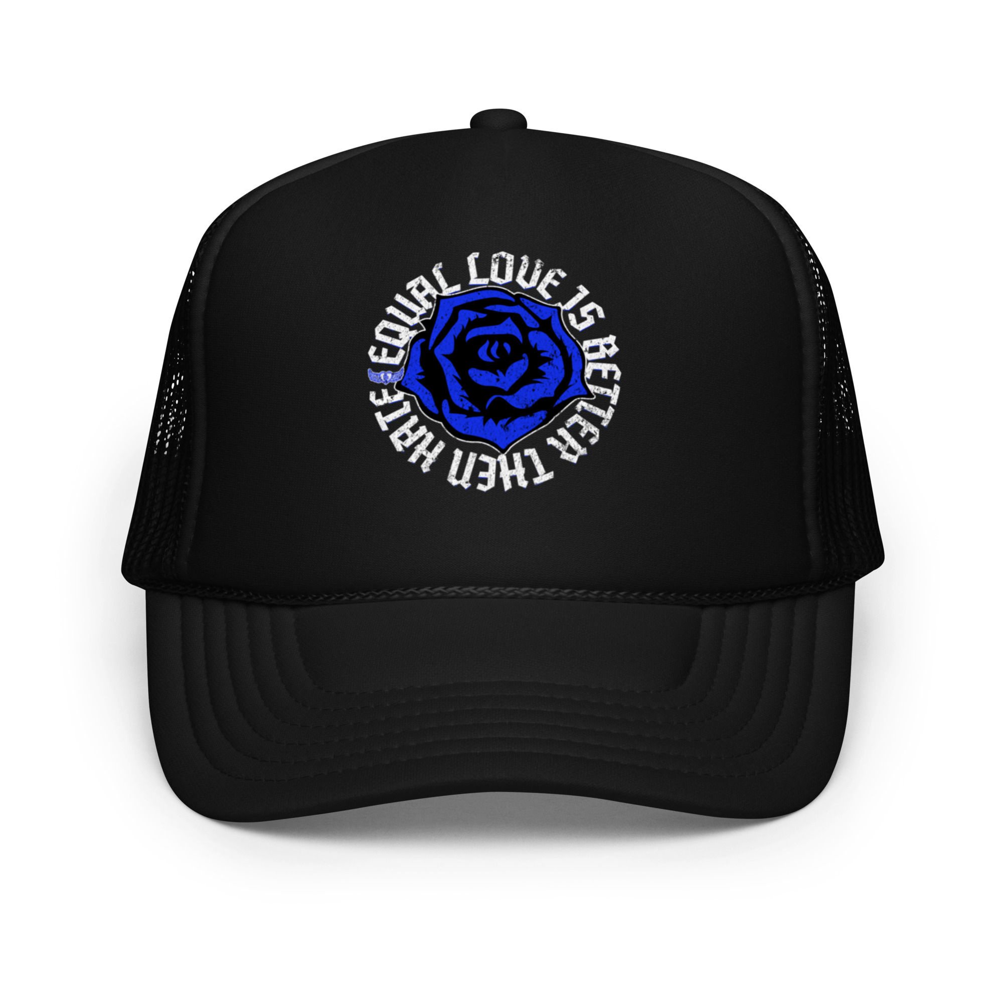 BLUE ROSE Foam trucker hat