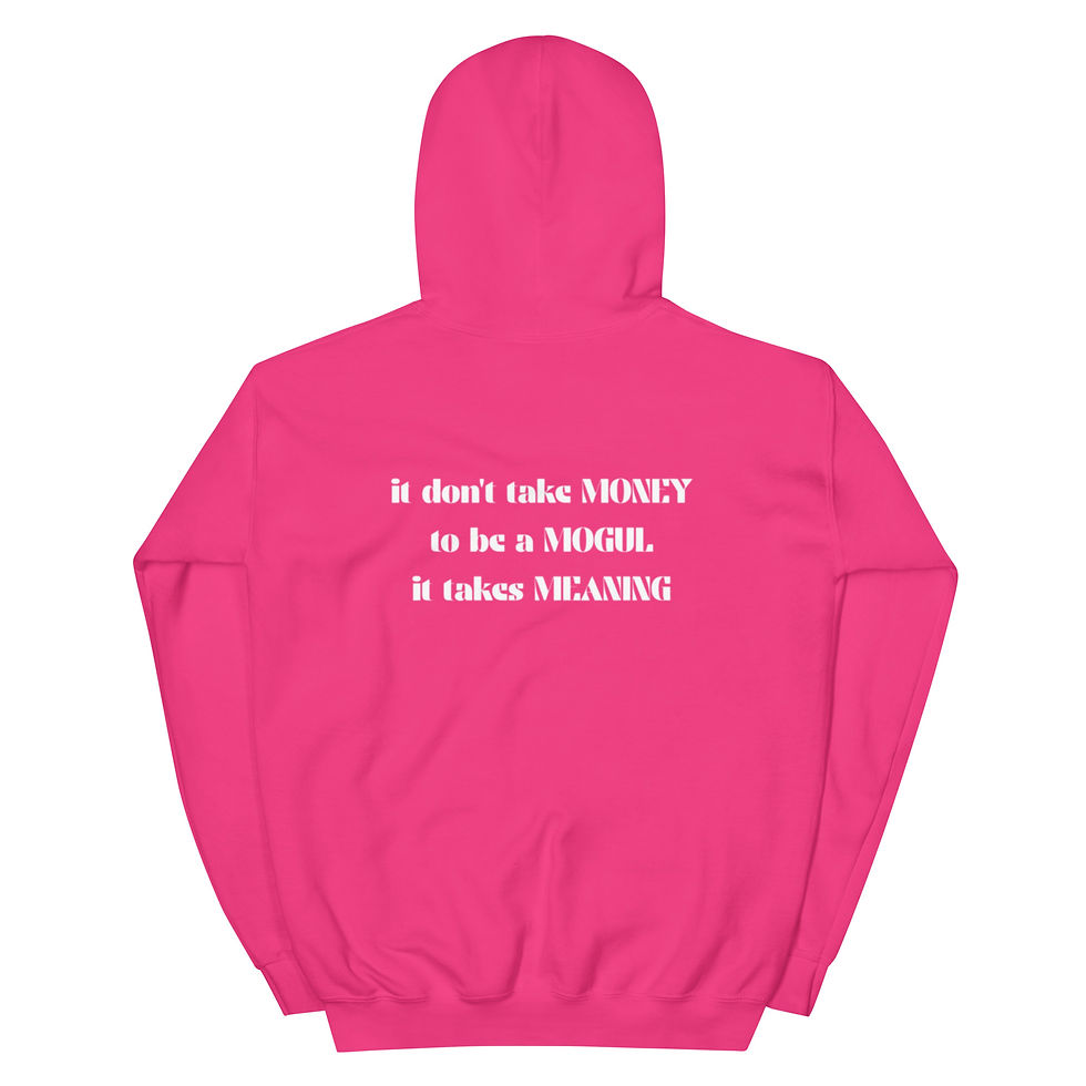 Thumbnail: Embroidered Money Mogul Meaning Unisex Hoodie
