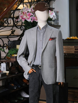 THE LIGHT GREY HOPSACK JACKET: URBAN REFINEMENT BY CARLO PHAM TAILOR