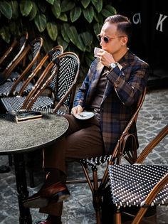 Tropical Tartan Jacket for Summer Elegance.  