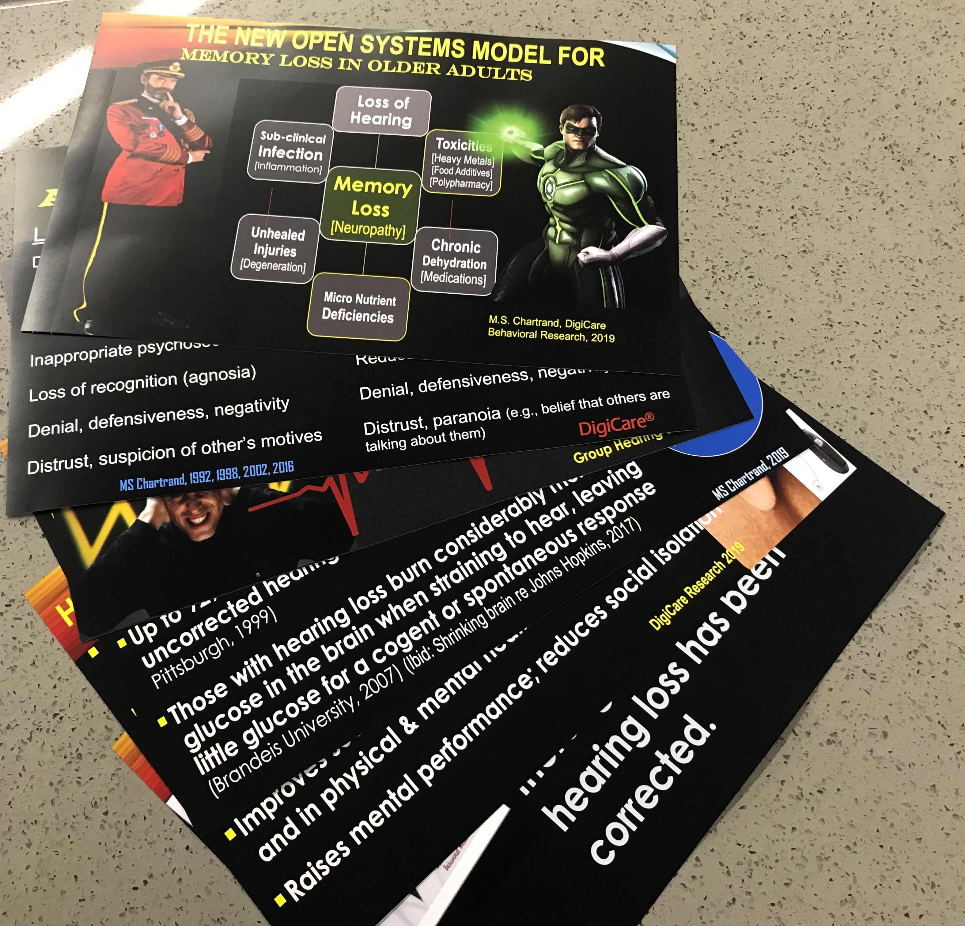 •	Cognitive & Hearing Health 11x17 Color Posters (6)