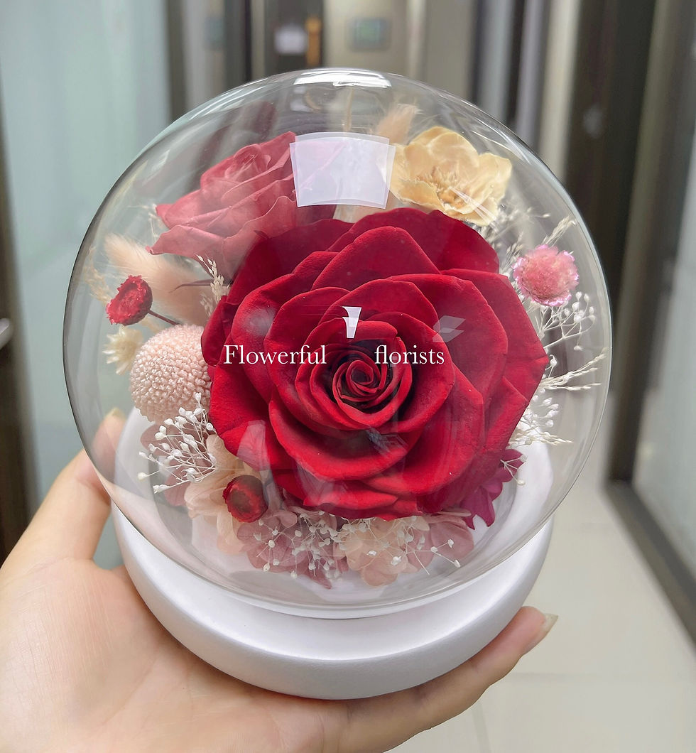 Thumbnail: WSG-1 發光紅玫瑰永生花星球