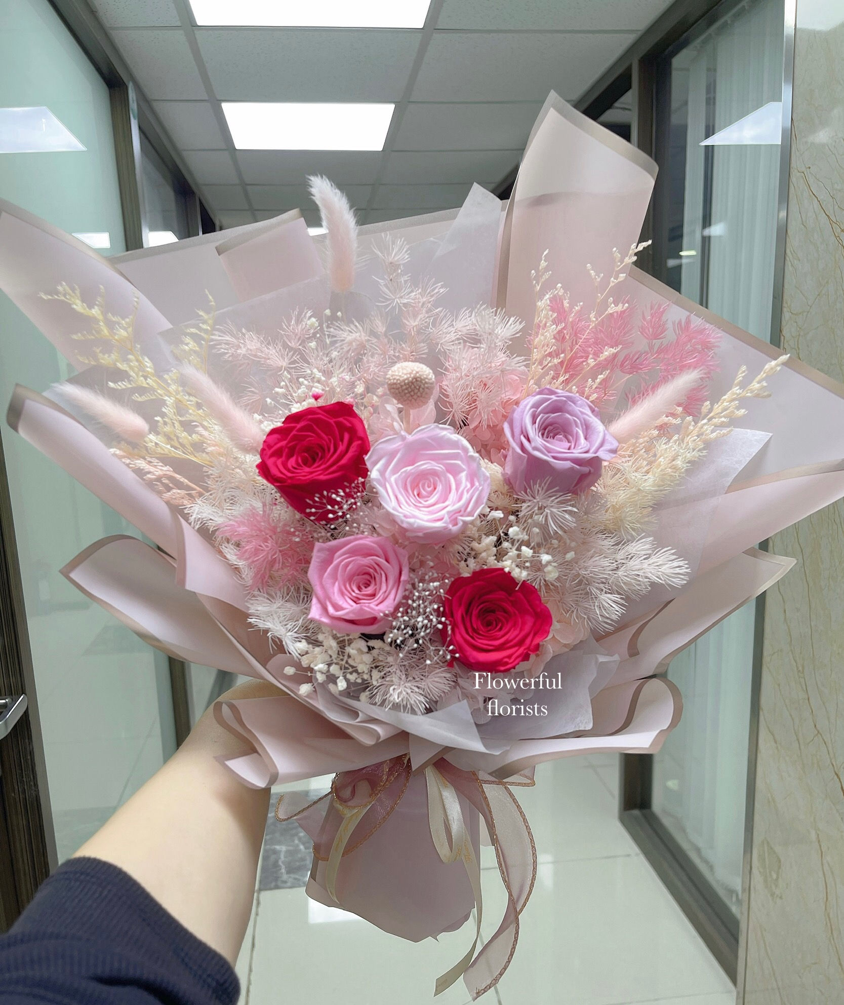 G78 玫瑰永生花花束
