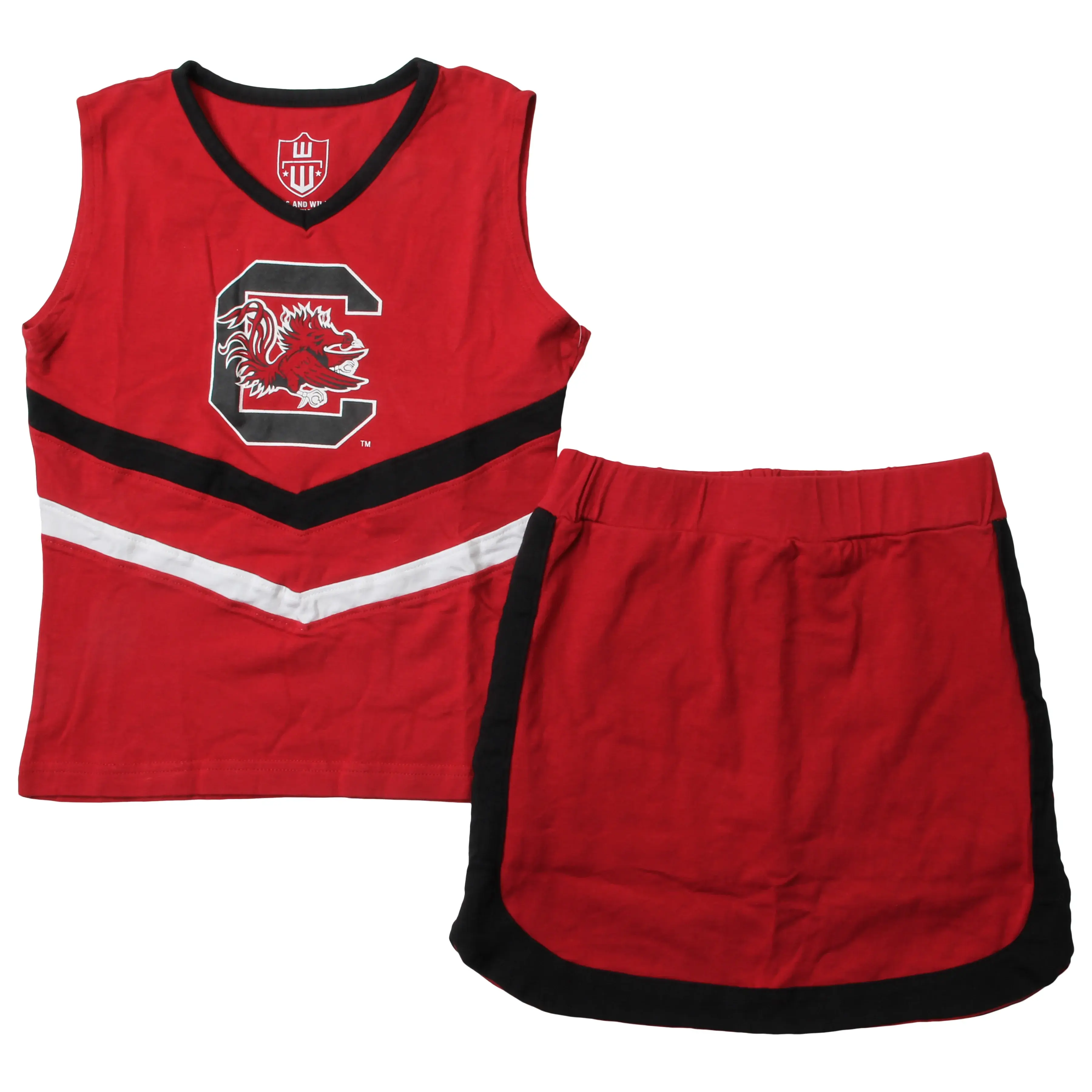 Wes & Willy Girls South Carolina Cheer Set 