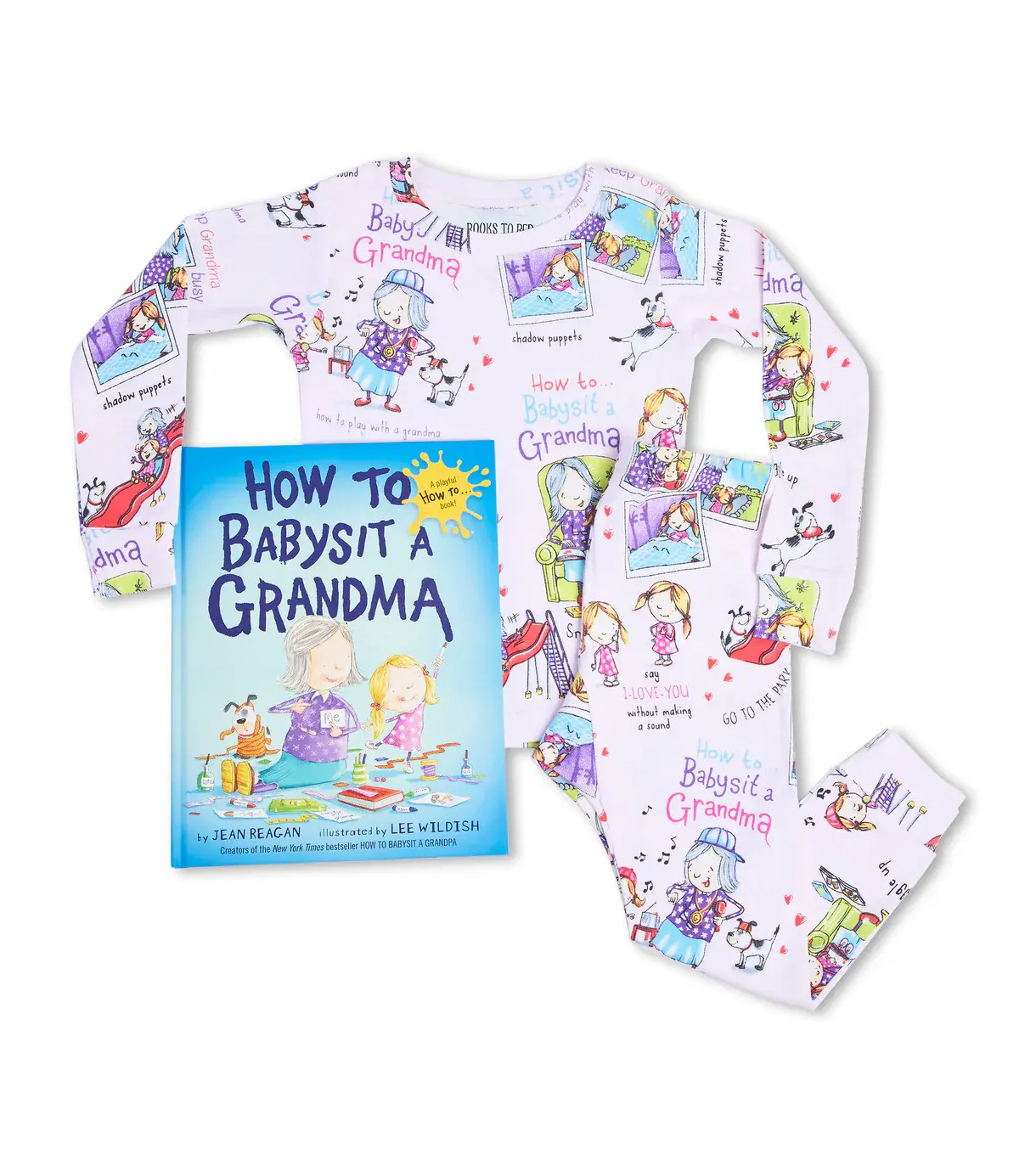 Books To Bed Girls How To Babysit A Grandma PJ Set With Book