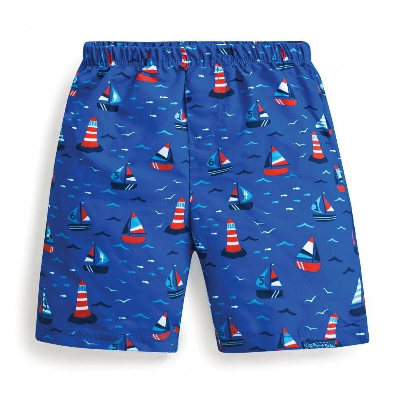 JoJo Maman Bebe Baby Boys Regatta Swim Shorts with Nappy
