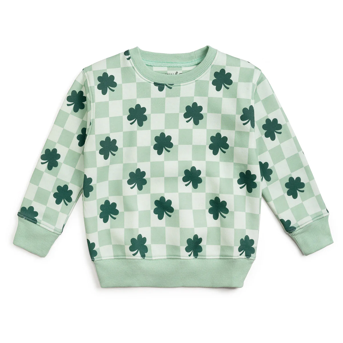 Sweet Wink Toddler Boys Shamrock Checkered Sweatshirt
