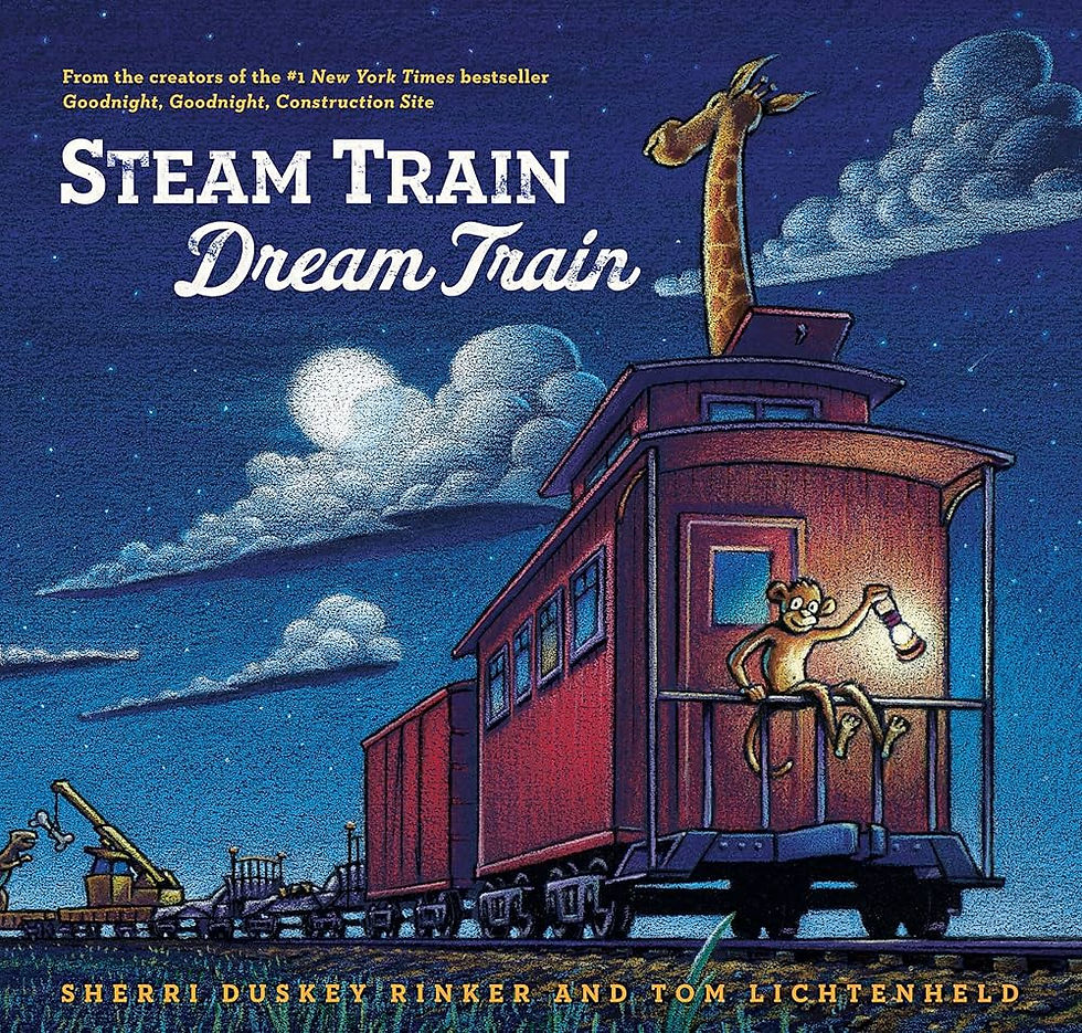 Thumbnail: Books To Bed Boys Steam Train, Dream Train PJ Set With Book