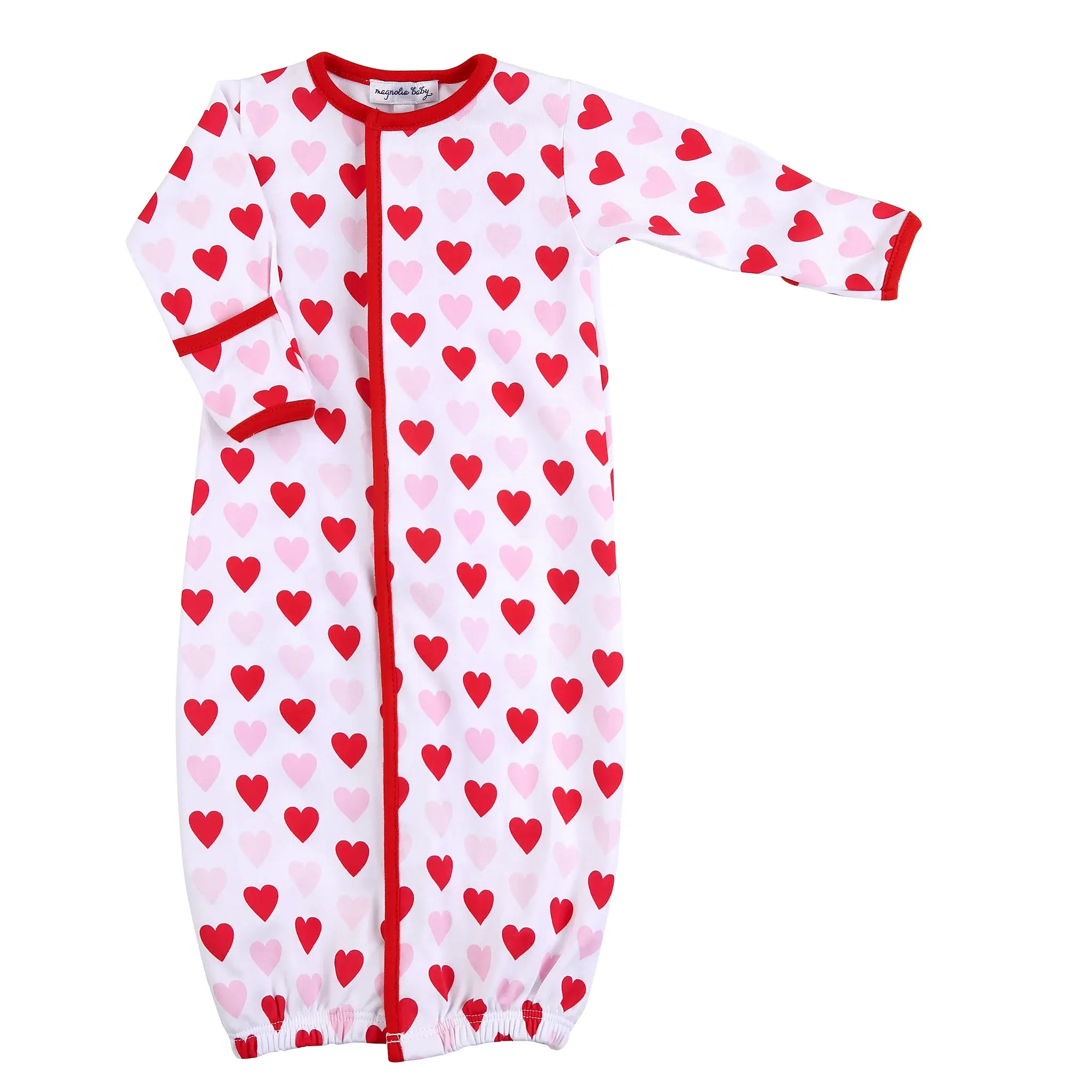 Magnolia Baby Baby Girls Heart to Heart Converter Gown