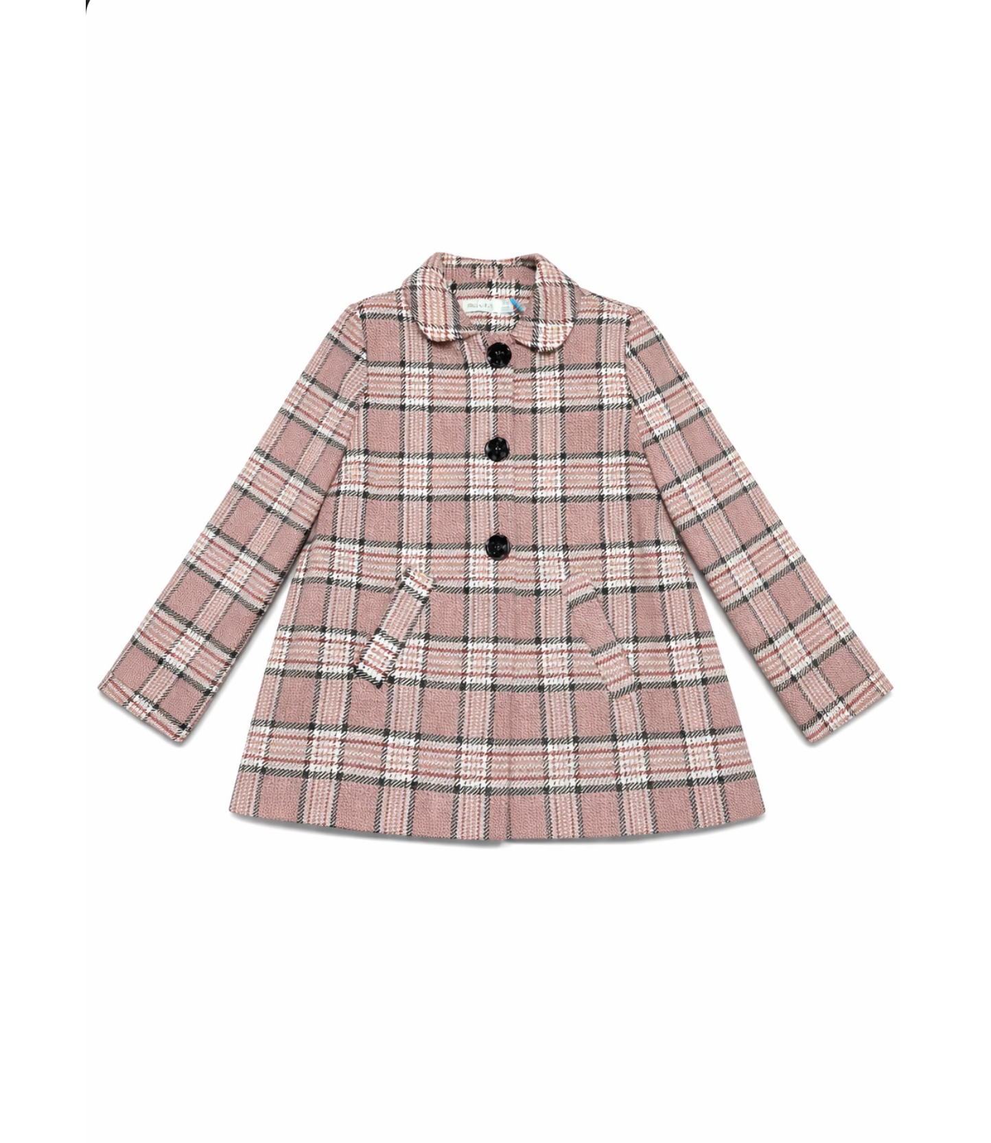 Abel & Lula Girls Plaid Coat