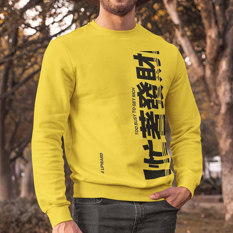 Sweatshirt manufactured and customised in India by NoName