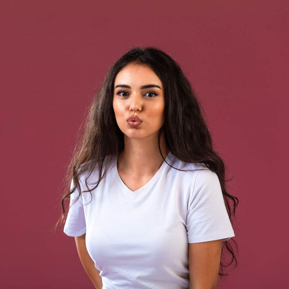 Thumbnail: Women's White V-Neck T-Shirt – 180 GSM PolyCotton Blend