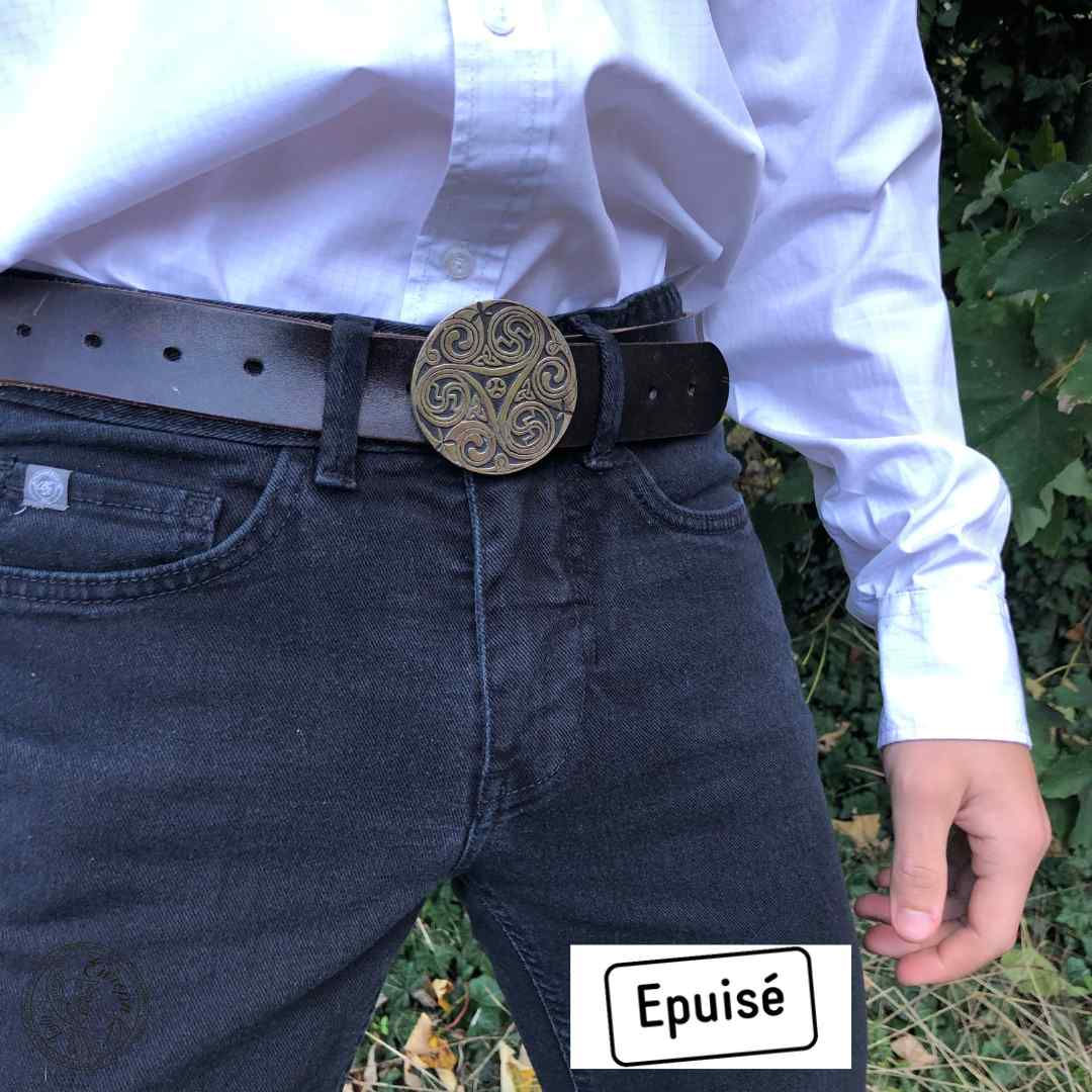 Ceinture boucle artisanale celtique, épuisé