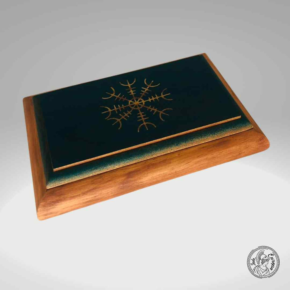 Miniature : boite en bois viking Vegvisir