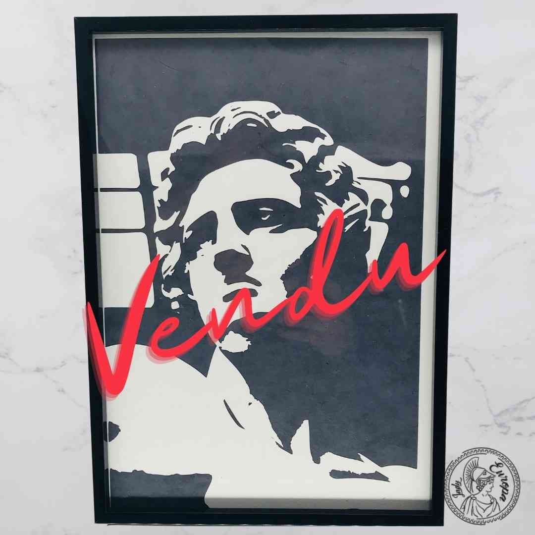 Tableau grec prêt à être accroché représentant le héros légendaire Achille Vendu