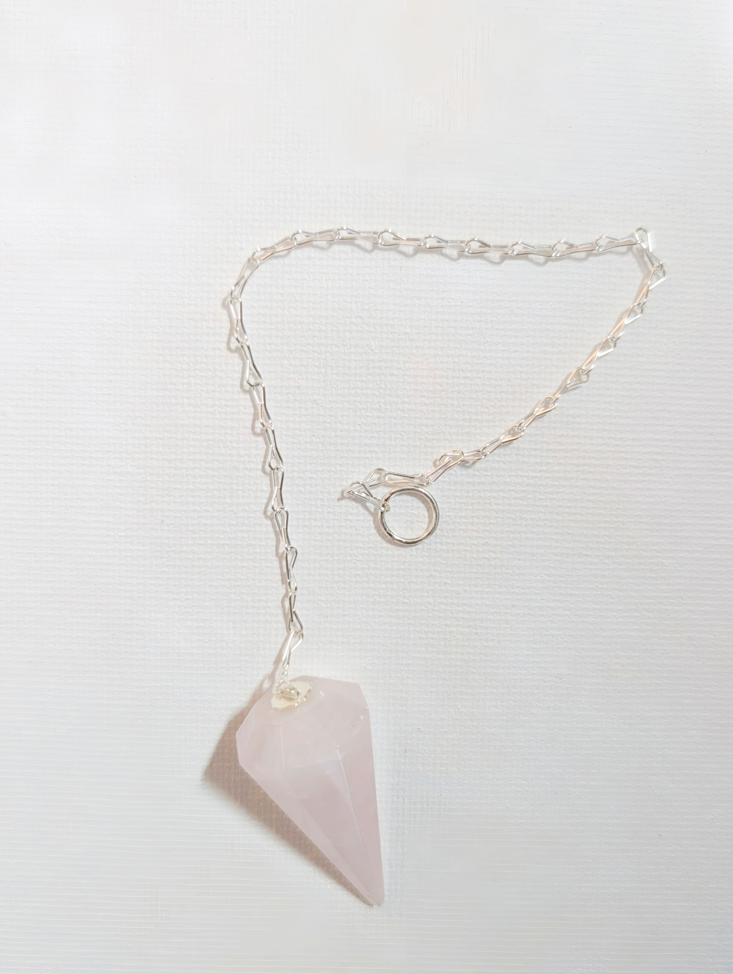 Rose Quartz Crystal Pendulum