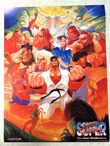 Super street fighter 2 new challengers 2 poster | ArcadePlug