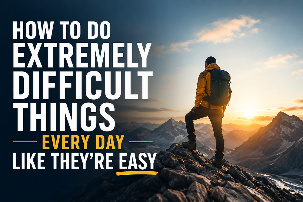 Very Daunting Task How to do extremely difficult things every day like they’re easy