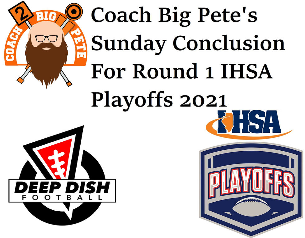 Coach Big Pete's Sunday Conclusion For Round 1 IHSA Playoffs 2021- Final Scores & Highlights