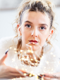 photo portrait portrait boudoir Morbihanéclairé jeune femme