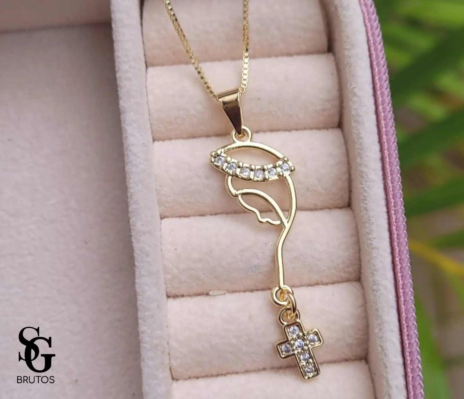 Colar Nossa Senhora com Zircônias - CL035